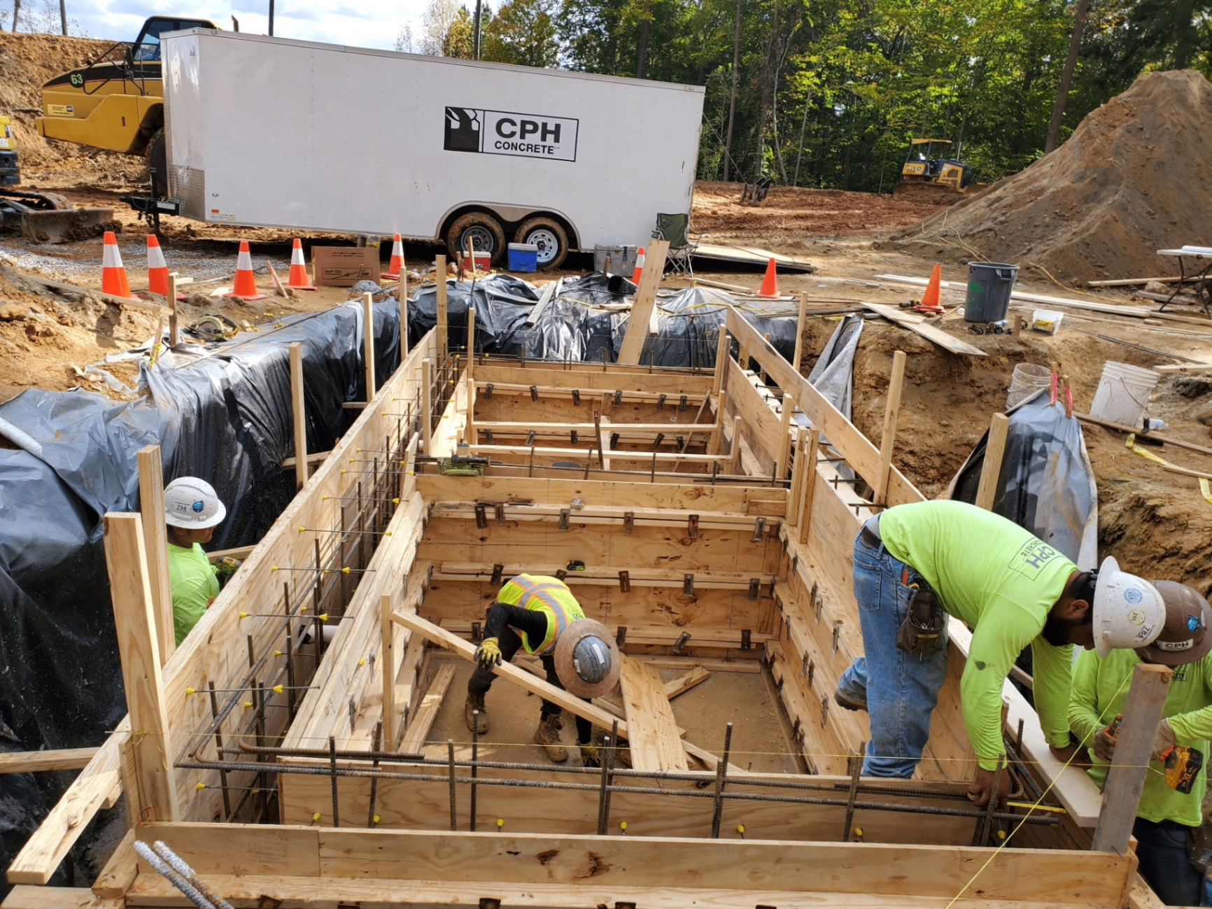 Commercial concrete warehouse floor